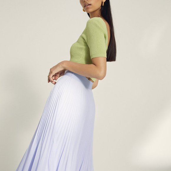 Wilfred Aritzia Twirl Skirt Pale Violet Medium - Picture 2 of 6